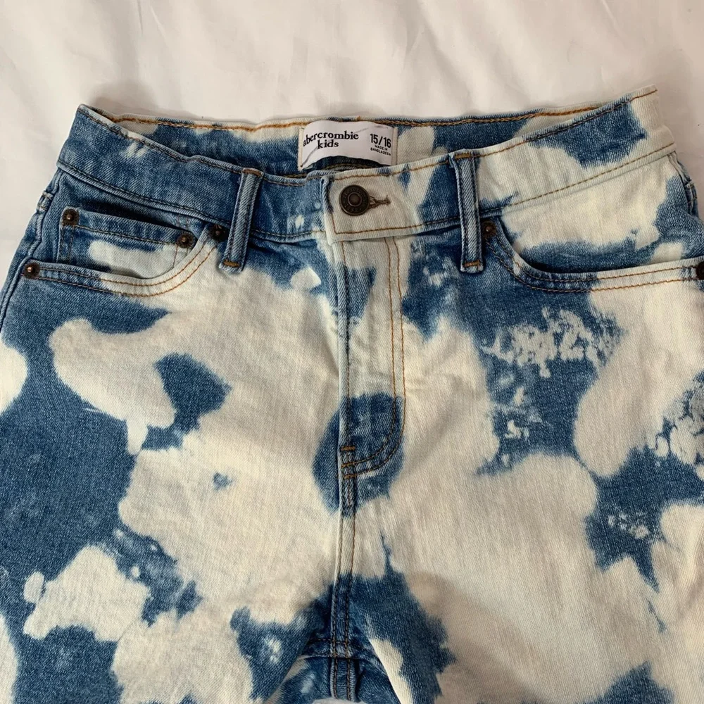 abercrombie kids girls bleached jean shorts 15/16 - Picture 4 of 9